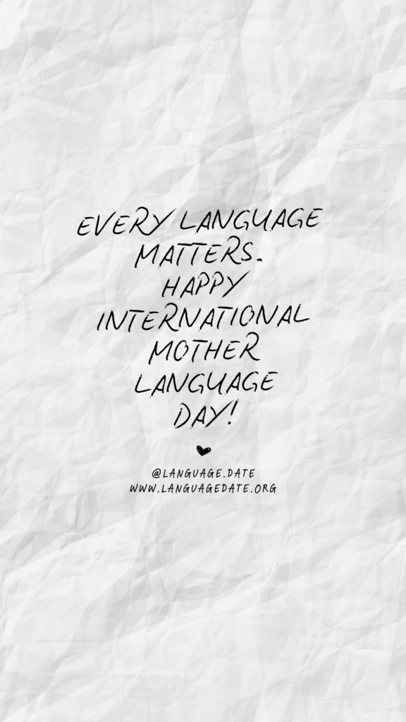 International Mother Language Day identity diversity beauty of who you are